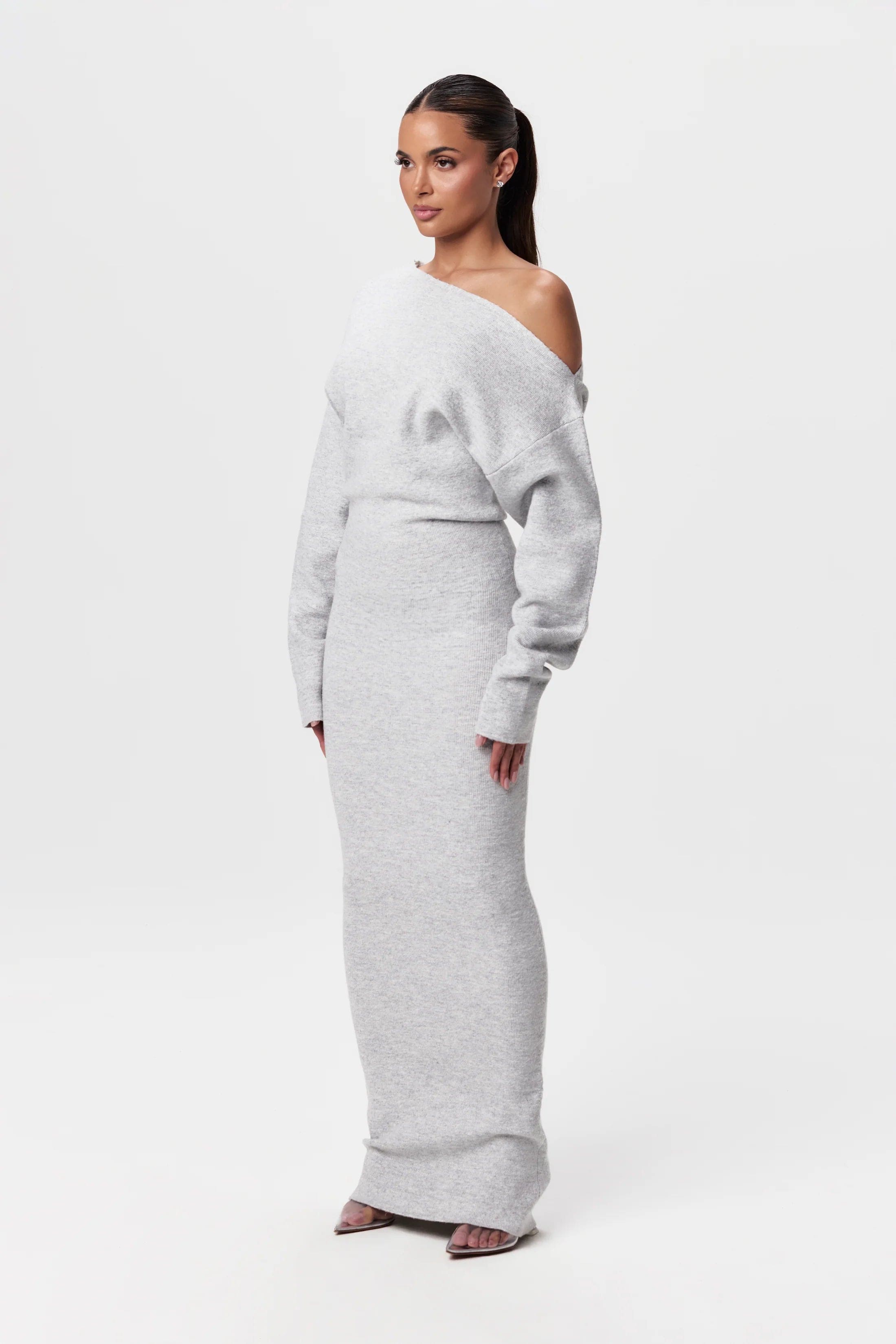Ariella | Off Shoulder Sweater Dress